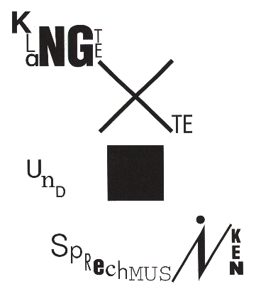 Klangtexte und Sprechmusiken